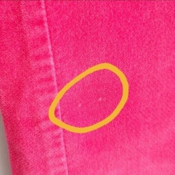 DAVID BITTON - Buffalo Lou Pink Velour Flare Pants Sz 2 Flawed - Picture 6 of 13